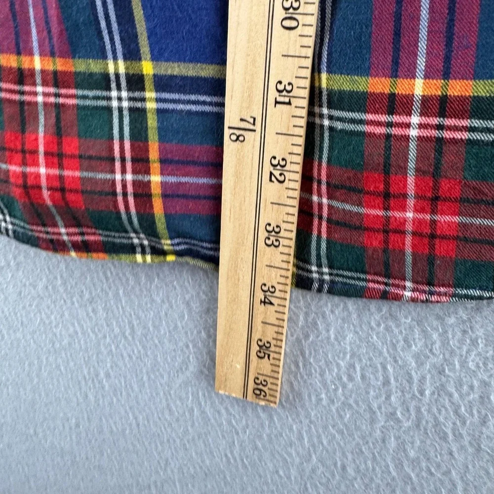 Vintage Polo Ralph Lauren Shirt Mens Large 80s Flannel Button Down Plaid USA